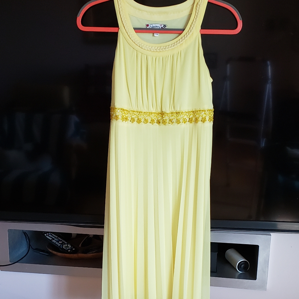 Speechless Yellow Sheers Dress